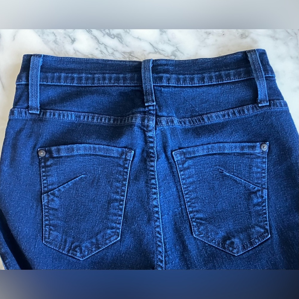 Vintage EUC JAMES JEANS High Class Wide Leg w/ Stretch 30 Blue Dark Paris Wash - Picture 7 of 13